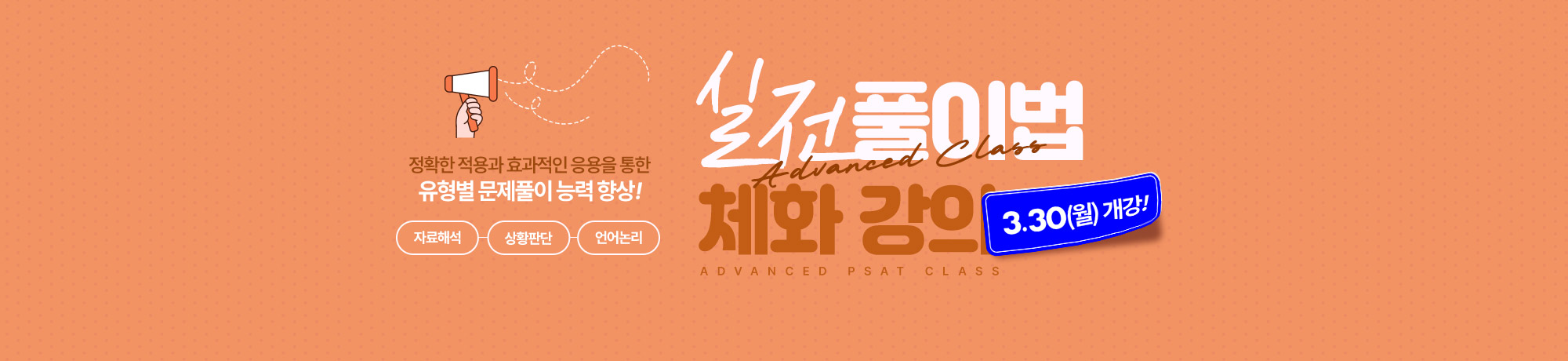 실전 풀이법 체화 <BR> Advanced Class